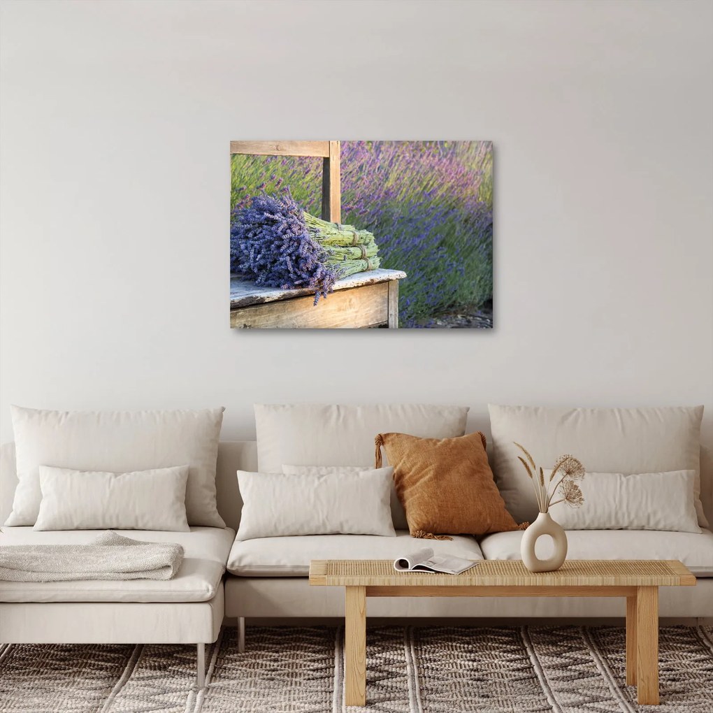 Kép - Levendula csokrok (70x50 cm)