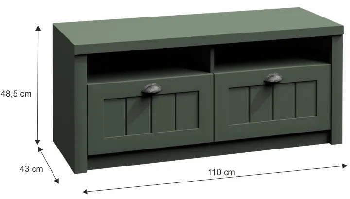 Komód LWK Provense (zöld). 1016794