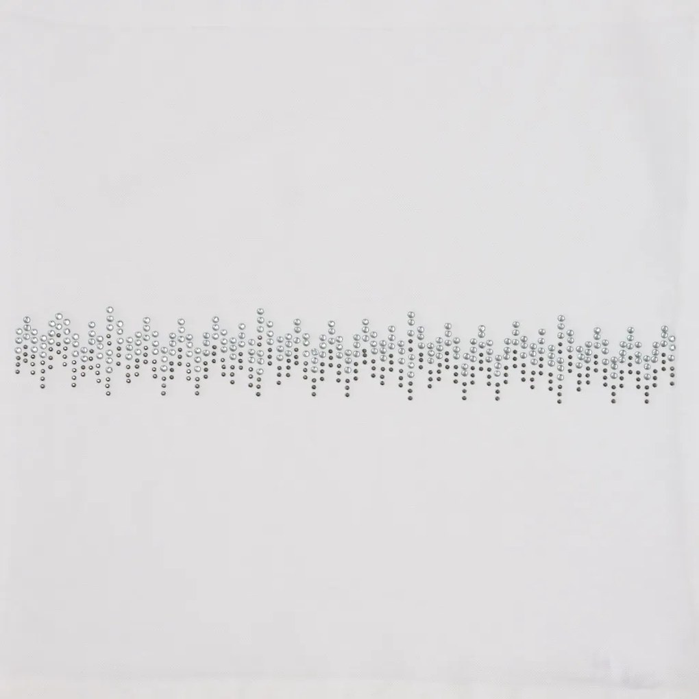Dekoratív párnahuzat MELODY 40x40 cm, fehér