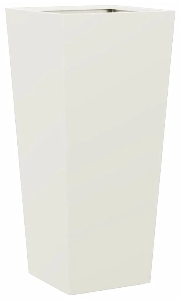 vidaXL fehér acél kerti növénytartó 35 x 35 x 75 cm