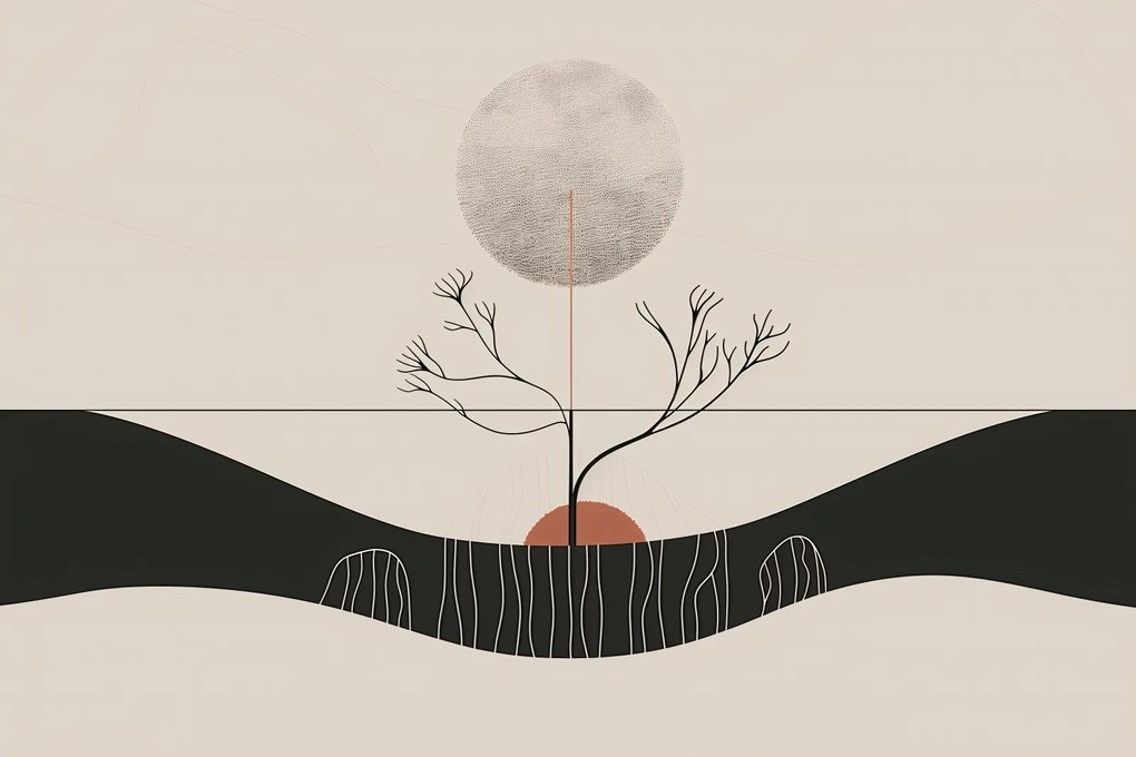 Poszter 30x20cm Téli Hold