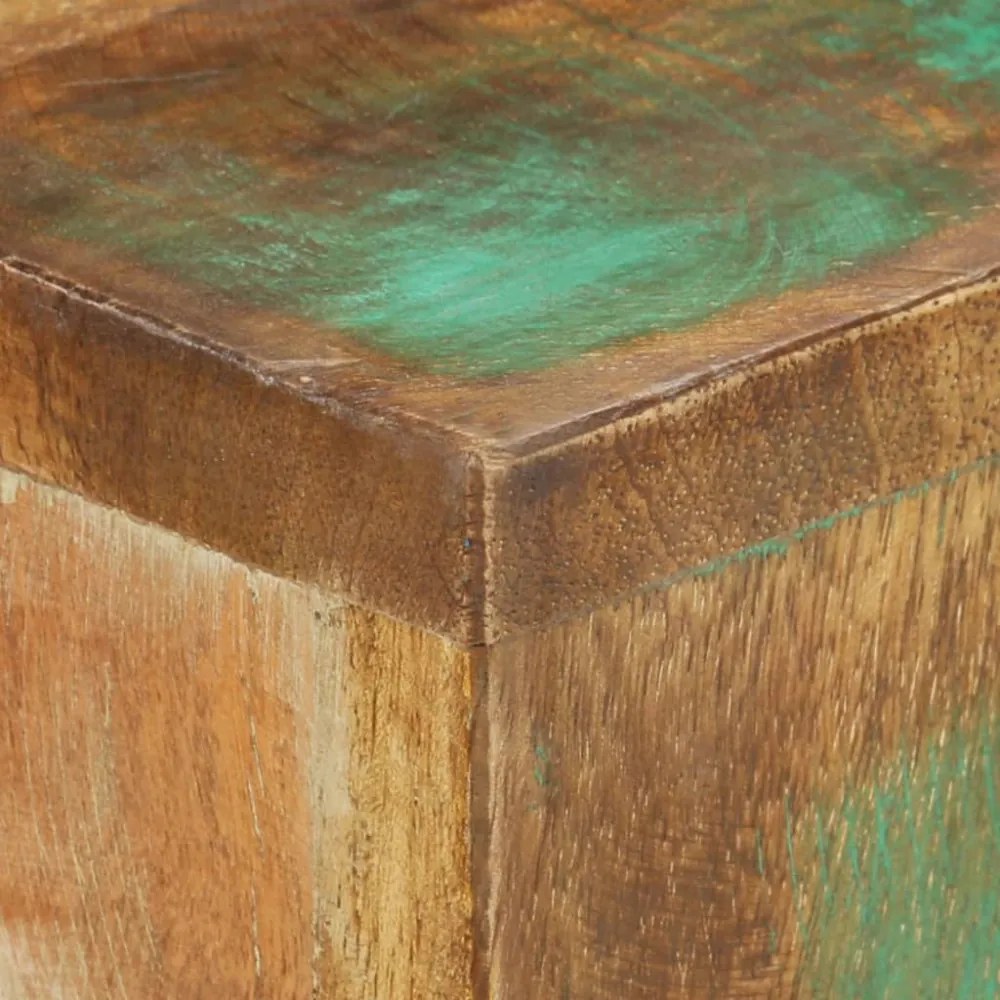 tömör újrahasznosított fa tálalóasztal 120 x 30 x 75 cm