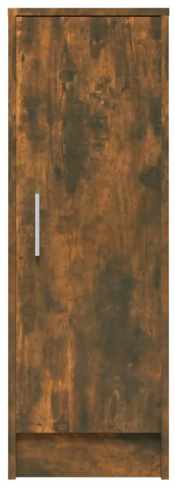 füstös tölgy színű szerelt fa cipősszekrény 32 x 35 x 92 cm