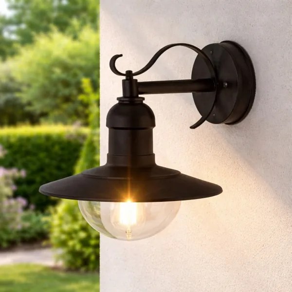Brilagi - Kültéri fali lámpa MOLDE 1xE27/60W/230V IP44 fekete