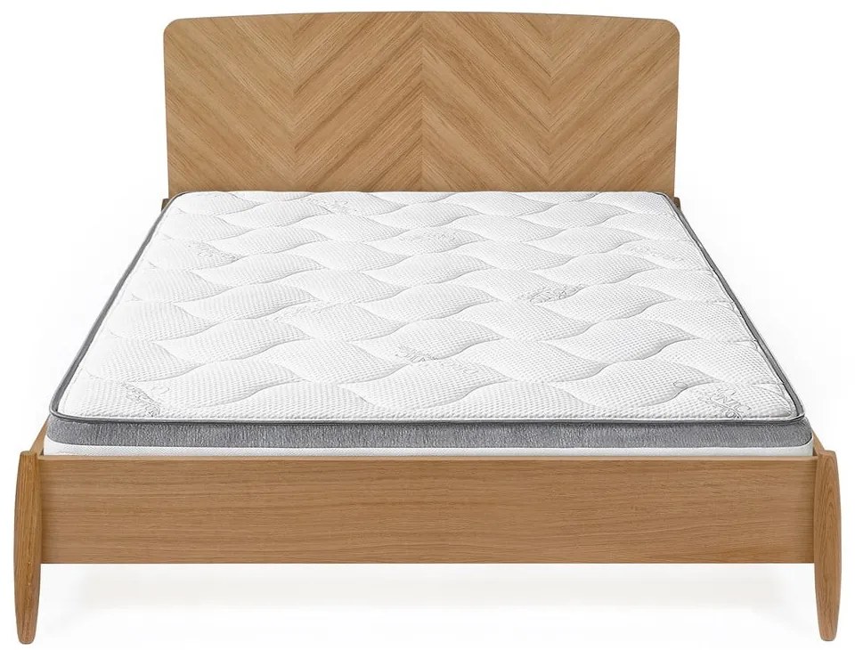 Farsta Herringbone kétszemélyes ágy, 140 x 200 cm - Woodman