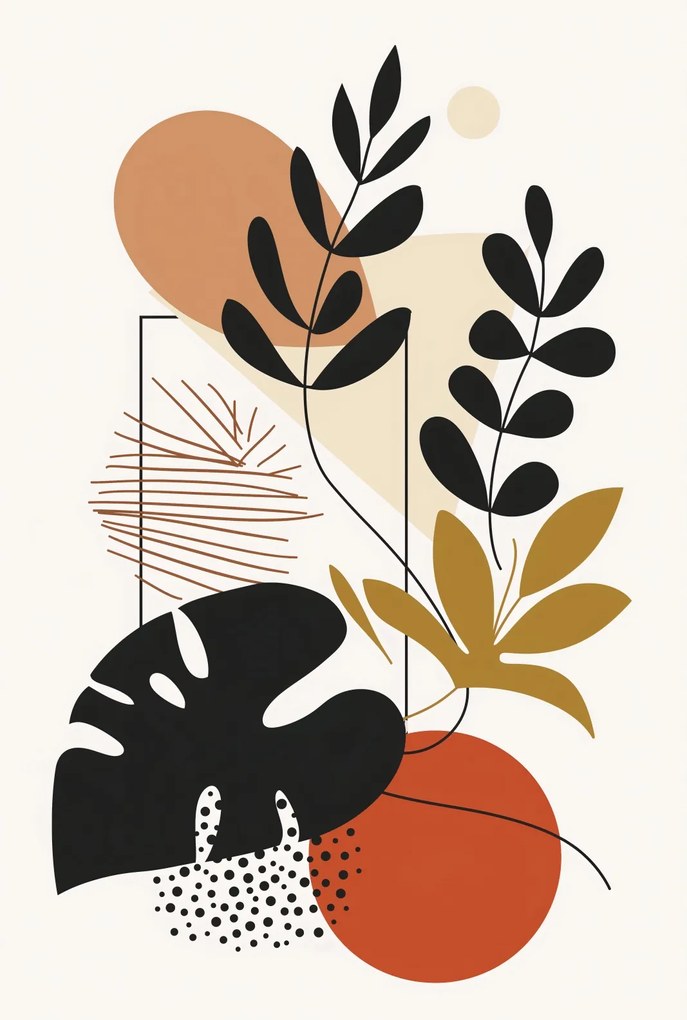 Poszter 68x101cm Függő levél