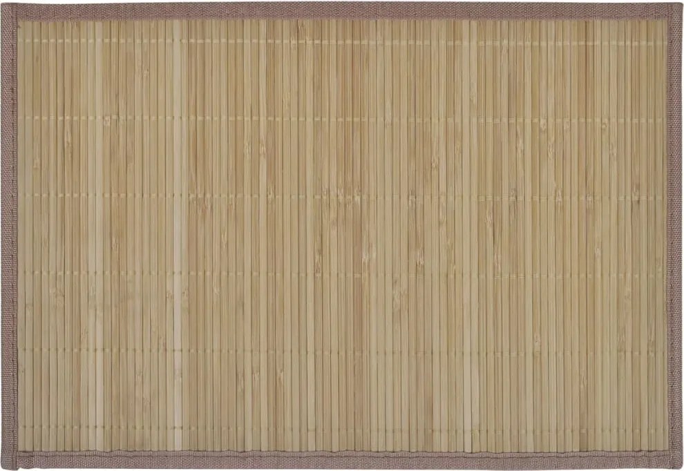 vidaXL 6 db bambusz alátét 30 x 45 cm barna