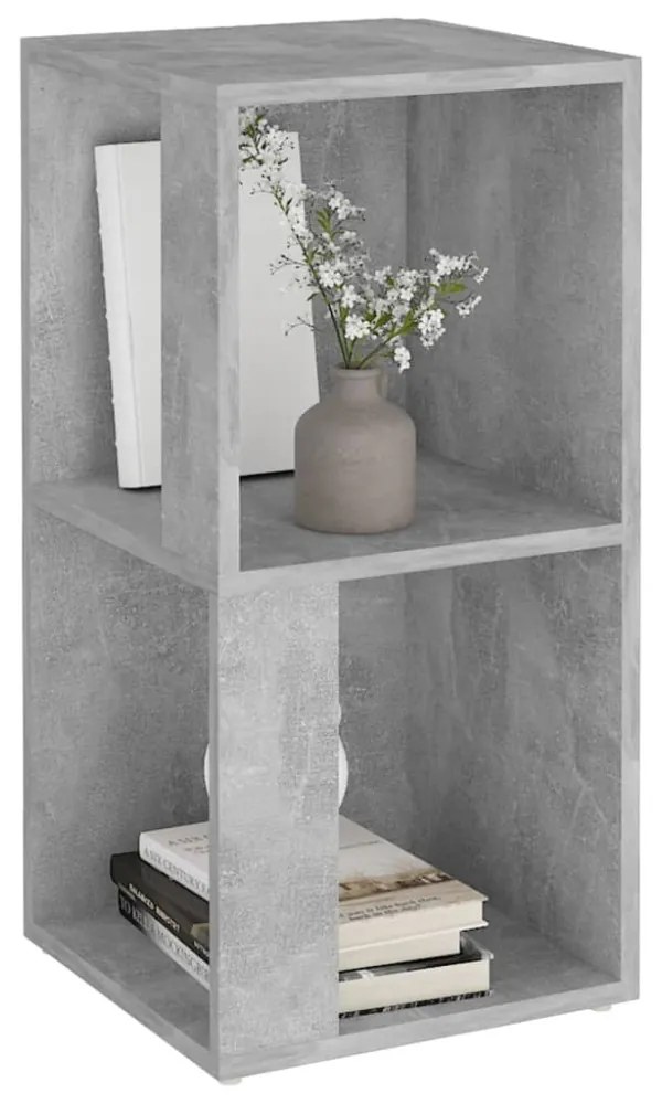 betonszürke szerelt fa sarokszekrény 33 x 33 x 67 cm