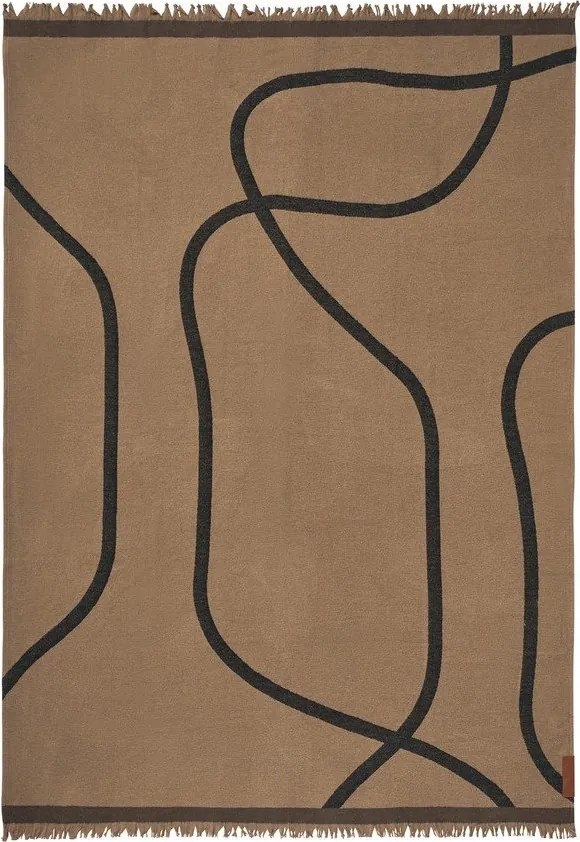 Világosbarna takaró 130x175 cm Shadow – Mette Ditmer Denmark