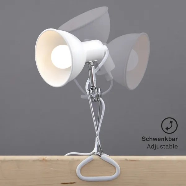 Briloner 2790-016 - Csipeszes lámpa FIX 1xE14/8W/230V fehér