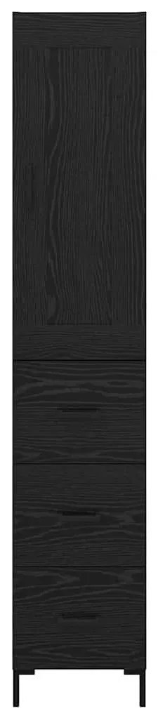 Magasfiú fiókkal Fekete tölgy 34,5 x 34 x 180 cm Faanyag