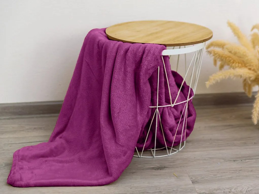 Bíbor mikropolar takaró VIOLET, 200x230 cm