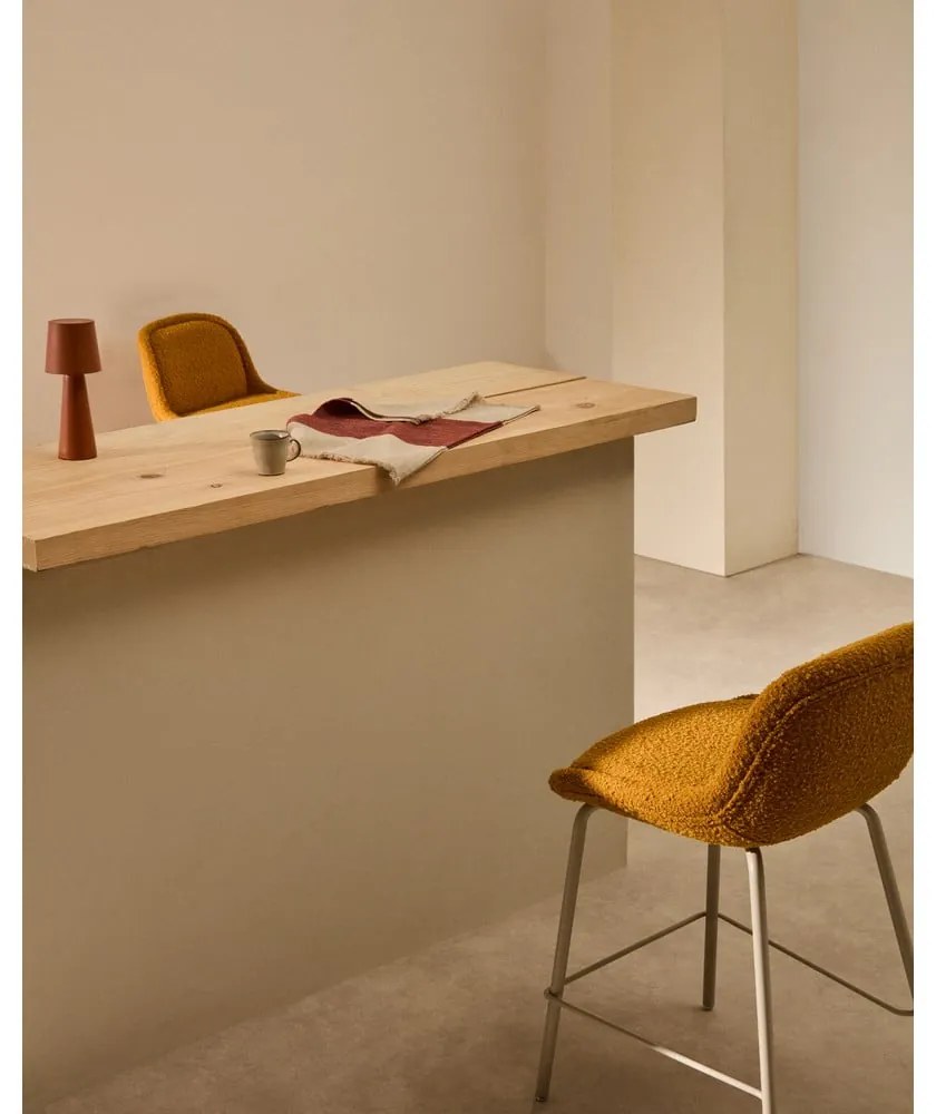 Mustársárga bárszék (ülésmagasság 65 cm) Aimin – Kave Home