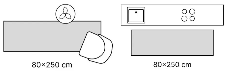 Kék-krémszínű futószőnyeg 80x240 cm Ernest – Villeroy&amp;Boch