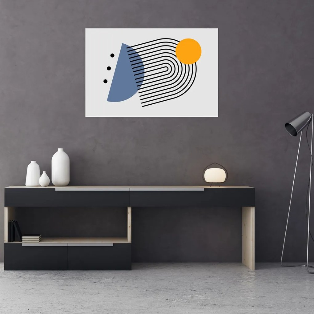 Kép - Minimalista absztrakció N⁰2 (90x60 cm)