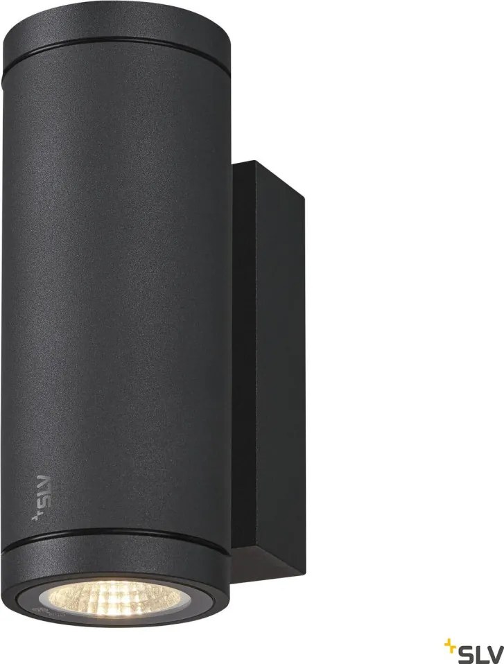 SLV 1003424 ENOLA ROUND Modern Kültéri Fali Lámpa Antracit, Átlátszó LED IP65