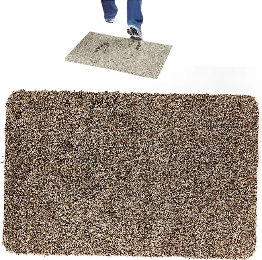 Mágikus Lábtörlő Cipőszőnyeg Magic Step Matt Barna Szín