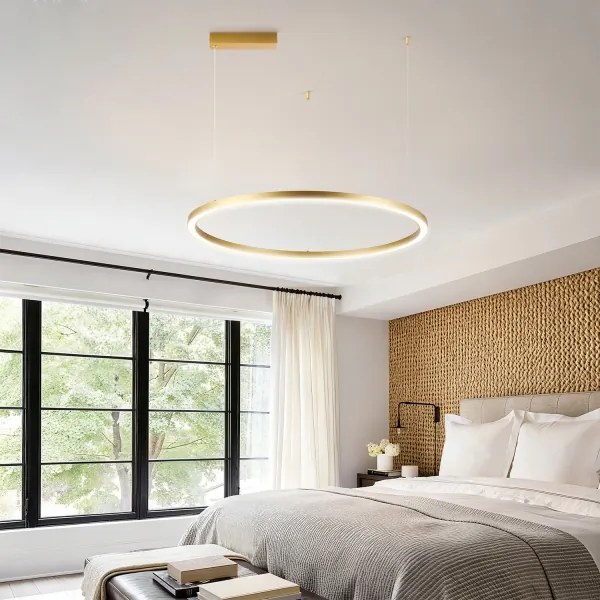 Brilagi - dimmelhető kábeles csillár PORTOFINO LED/60W/230V Ø 80 cm arany + távirányító