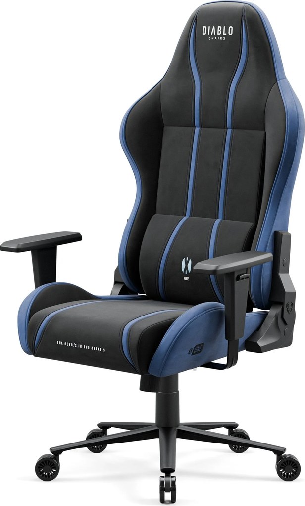 Gamer szék szövet Normal Size, fekete-kék: Diablo X-One 2.0 Night Blue