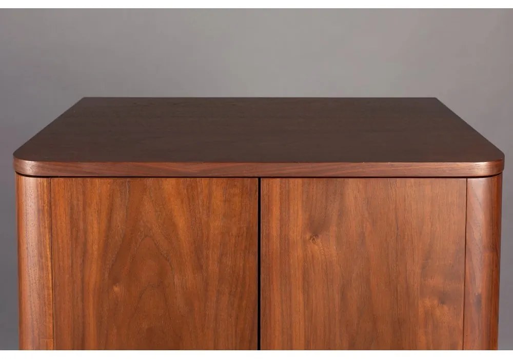 Barna szekrény tolóajtóval diófa dekorral 62x125x45 cm Morrison – Dutchbone