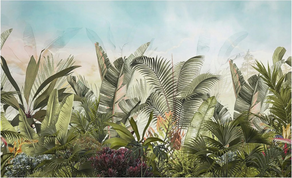 Fotótapéta Flizelin Dekoratív az irodába Trópusi paradicsom 416x254 Ragasztó