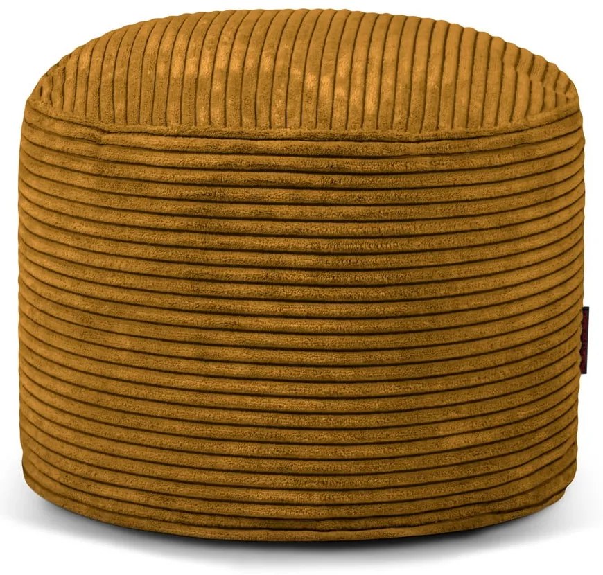 Mustársárga kordbársony babzsákfotel Mini – SLOWDOWN