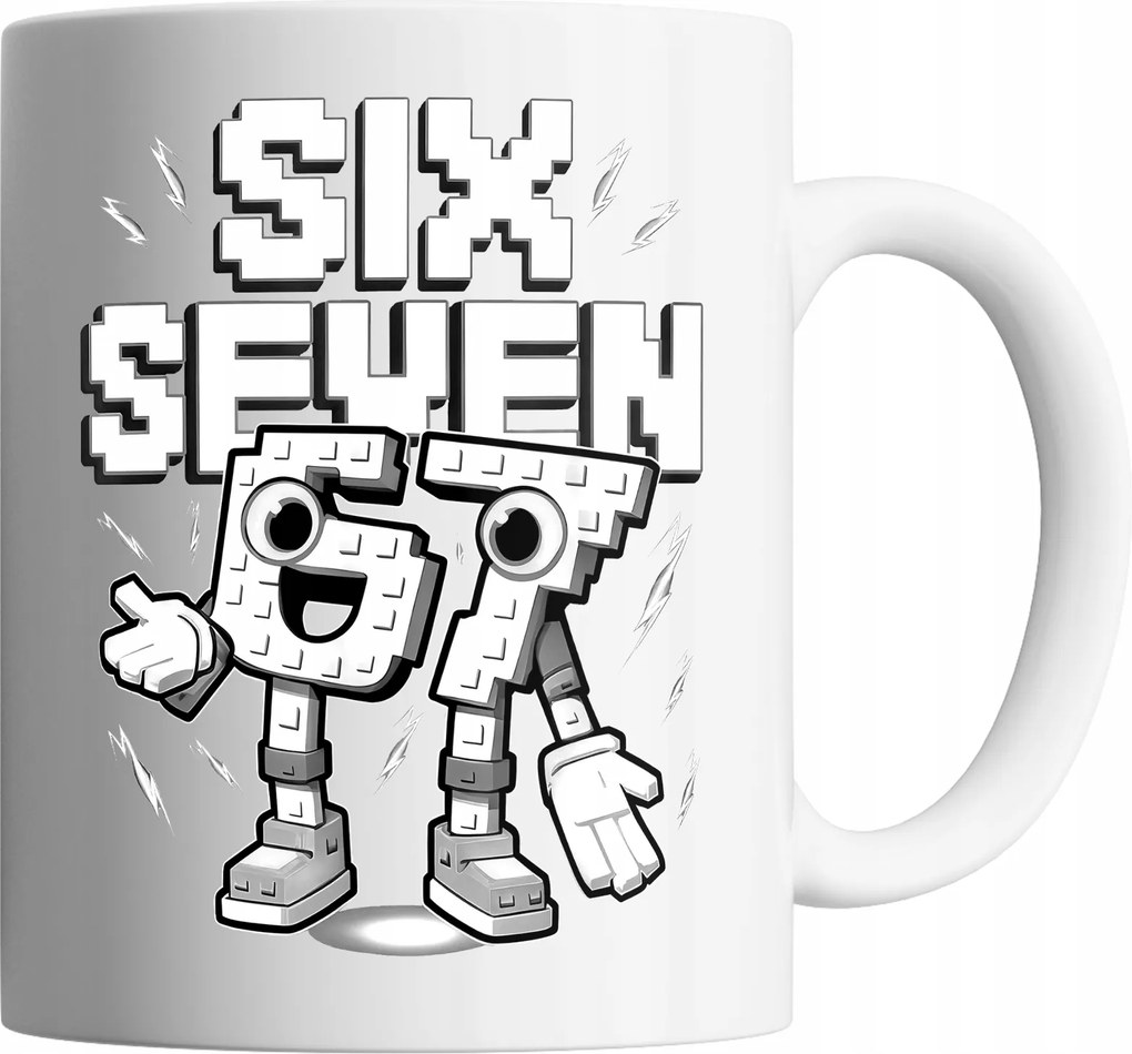 Bögre 330ml Six Seven 67 Steal A Brainrot Roblox Ajándék Név