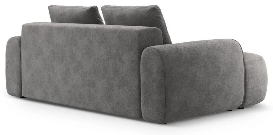 Szürke bársony kanapé 200 cm Linz – Cosmopolitan Design