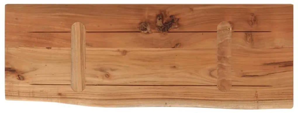 tömör akácfa téglalap alakú fali polc 70 x 30 x 2,5 cm