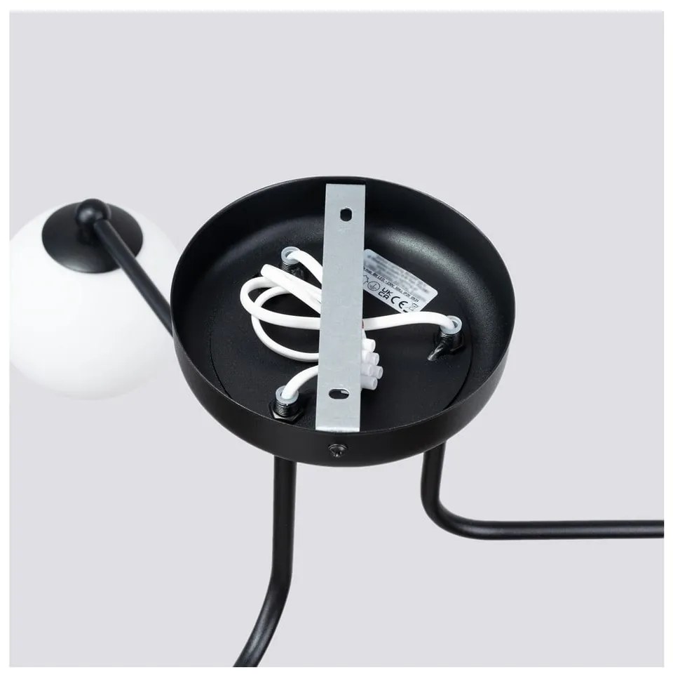 Fekete-fehér mennyezeti lámpa Beam – Sollux