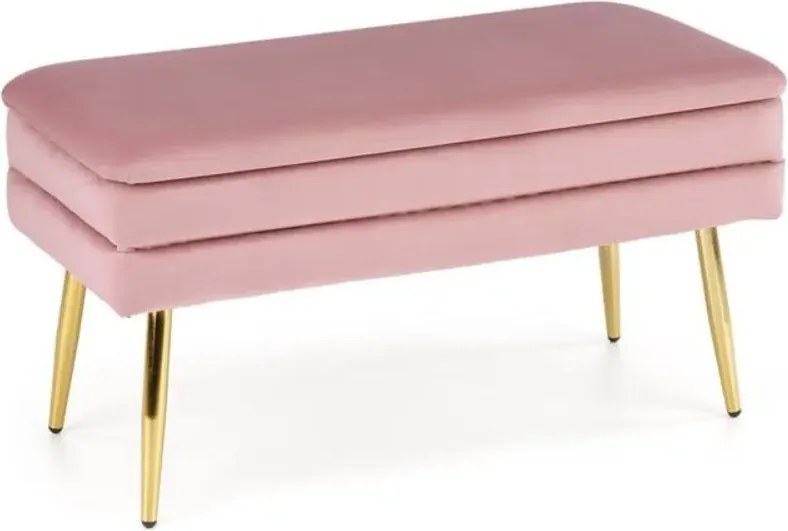 Velva előszobai cipőpad tárolóval pink arany