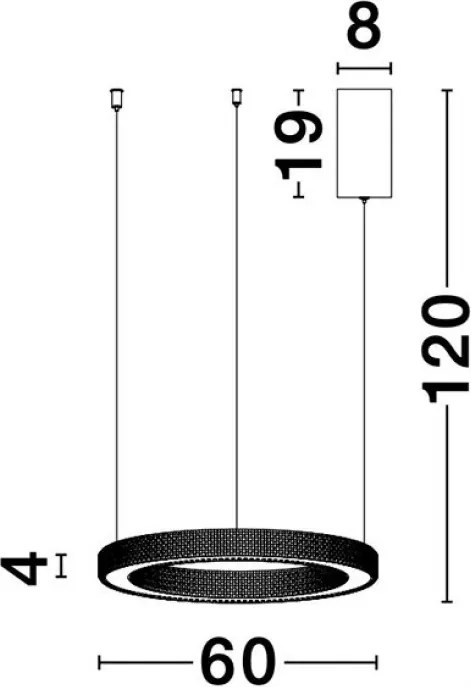 NOVALUCE 9285610 Modern Led Függesztett Lámpa LED IP20