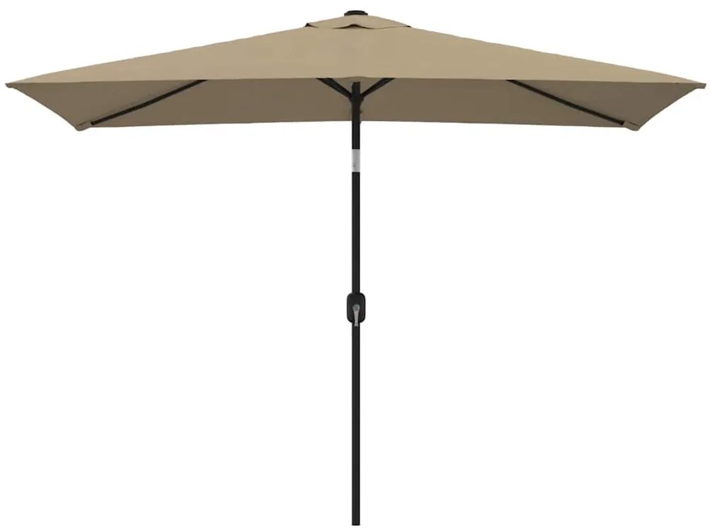 vidaXL tópszínű kültéri napernyő fémrúddal 300x200 cm