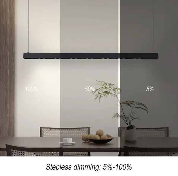 Immax NEO 07306L-LED dimmelhető kábeles csillár MADEIRA 26 W/230 V Wi-Fi Tuya 122 cm fekete