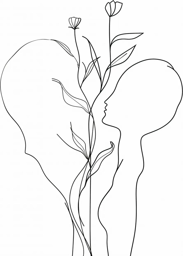 Poszter 68x98cm A szív és a természet kombinációja