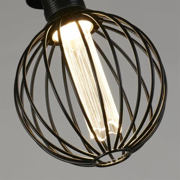 Searchlight 26004BK - GLOBE LED dekoratív izzó E27/4,5W/230V 2700K