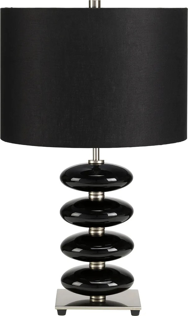 Elstead glamour modern asztali lámpa onyx fehér fekete elsonyx-tl-blk