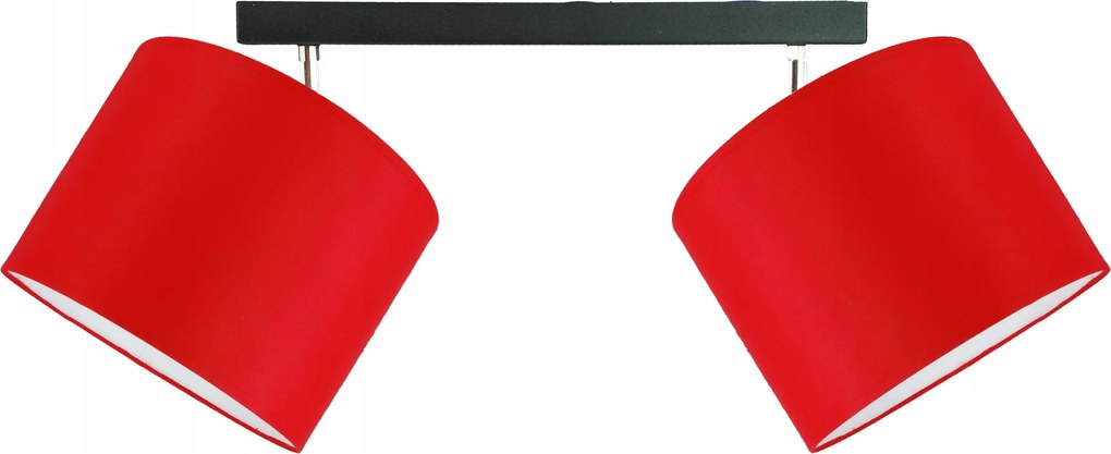 Divatos plafon lámpa, mennyezeti, függeszték modern lámpabúra 20cm piros Led