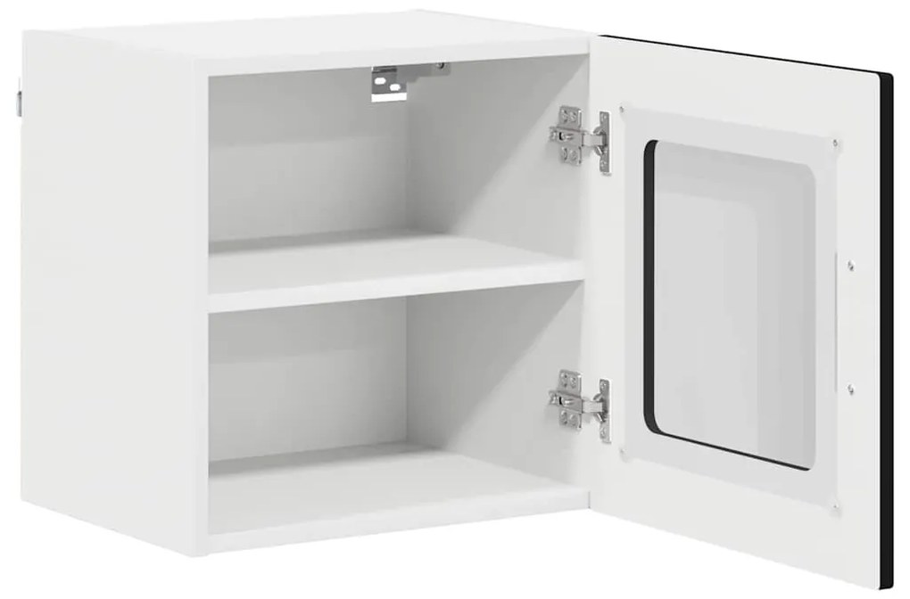 Fali konyhaszekrény 2 pcs Fekete 40 x 31 x 40 cm Faanyag