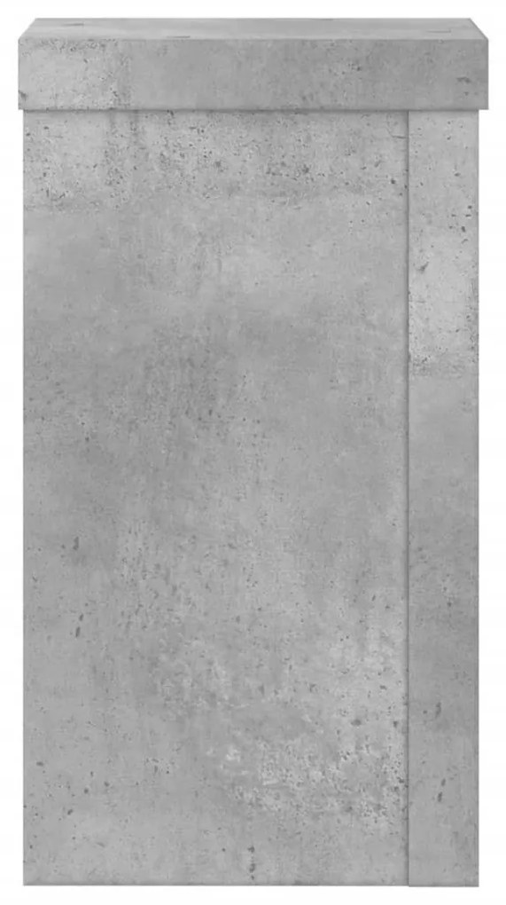 2 db betonszürke szerelt fa növénytartó állvány 10 x 10 x 18 cm