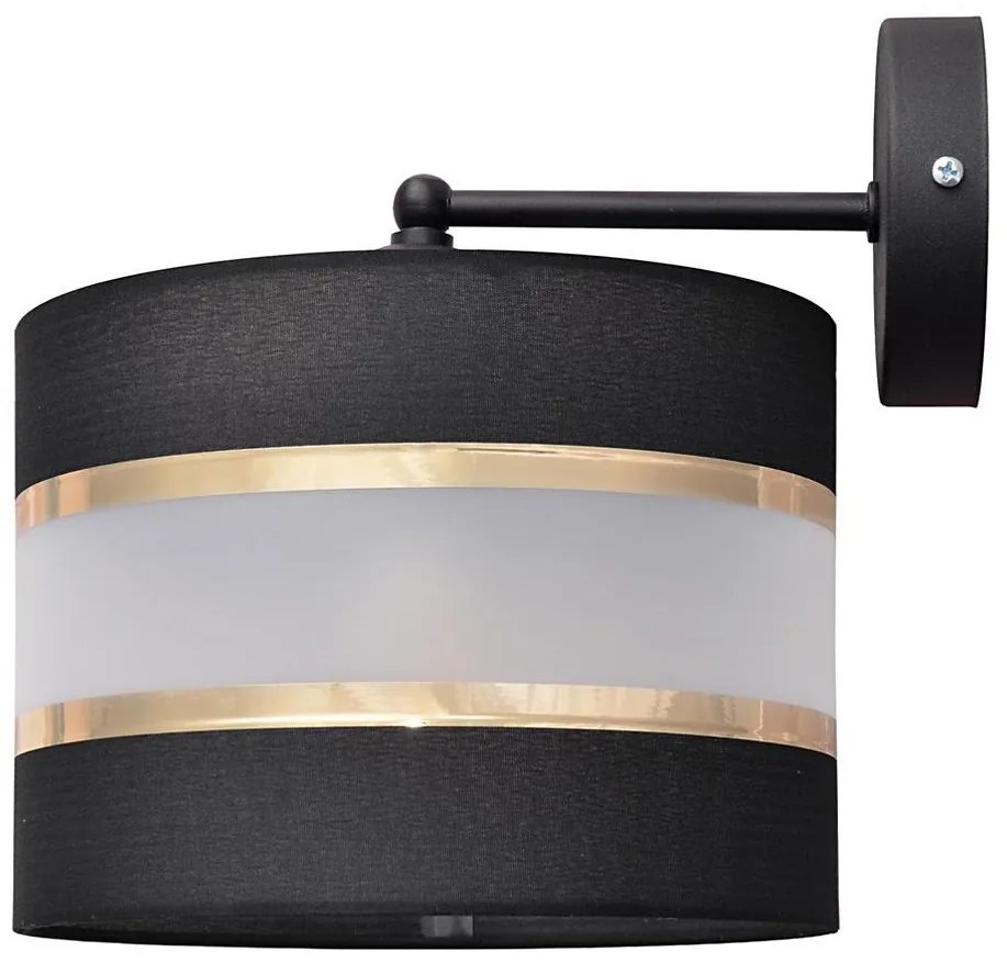 Fali lámpa HELEN 1xE27/15W/230V fekete/arany