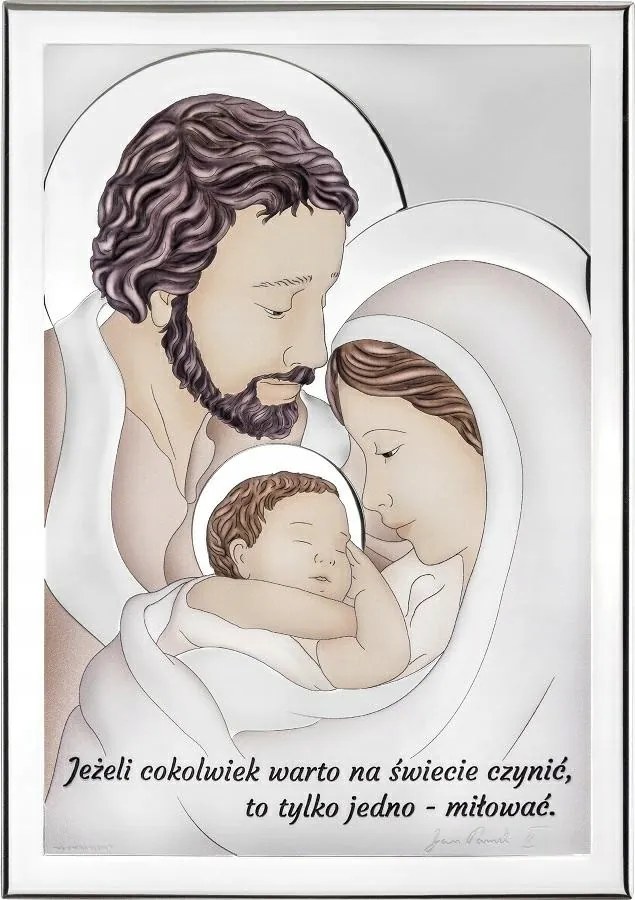 Ajándék Esküvő Évforduló Ajándék Kép Szent Család Ezüst Kép Gravírozás