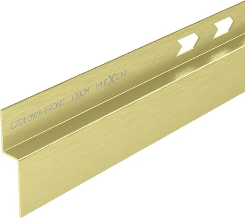 Mexen Line-B elülső zuhanytálca profil 130 cm, arany kefélt - 185503130U