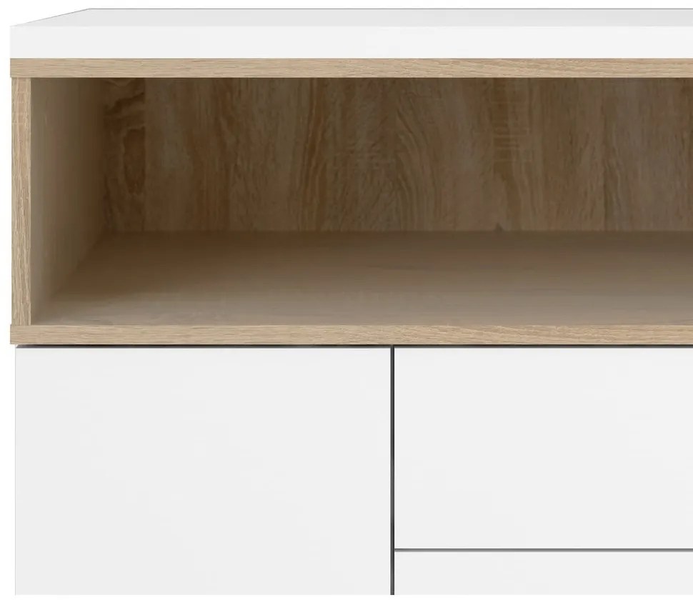 Fehér komód 176x90x49 cm Roomers – Tvilum