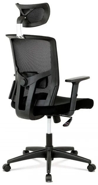 Scaun de birou ergonomic pivotant cu spătar, negru Ka-B1013