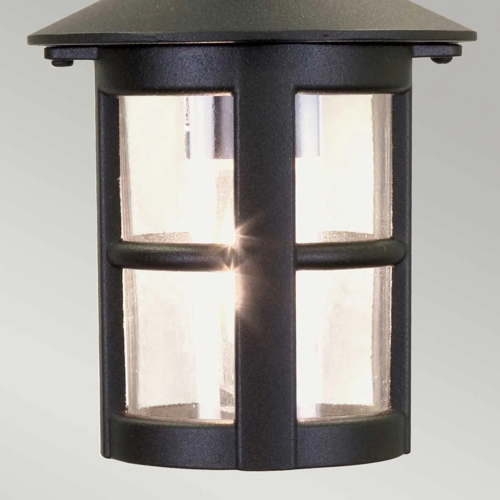 Elstead klasszikus kültéri függeszték hereford fekete átlátszó IP43 elsbl21b-black