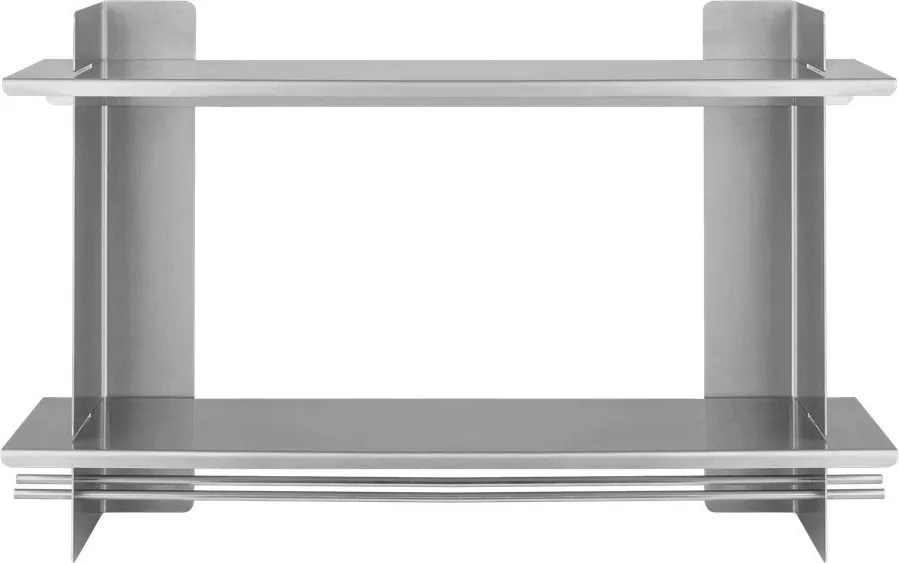 Ezüstszínű többszintes fém fali polc 70 cm Tivo – noo.ma