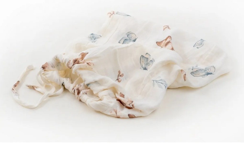 Matex Pillangók muszlin ágyneműhuzat, 140 x 200 cm, 70 x 90 cm