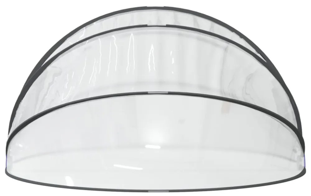 kerek PVC medencekupola 376x188 cm