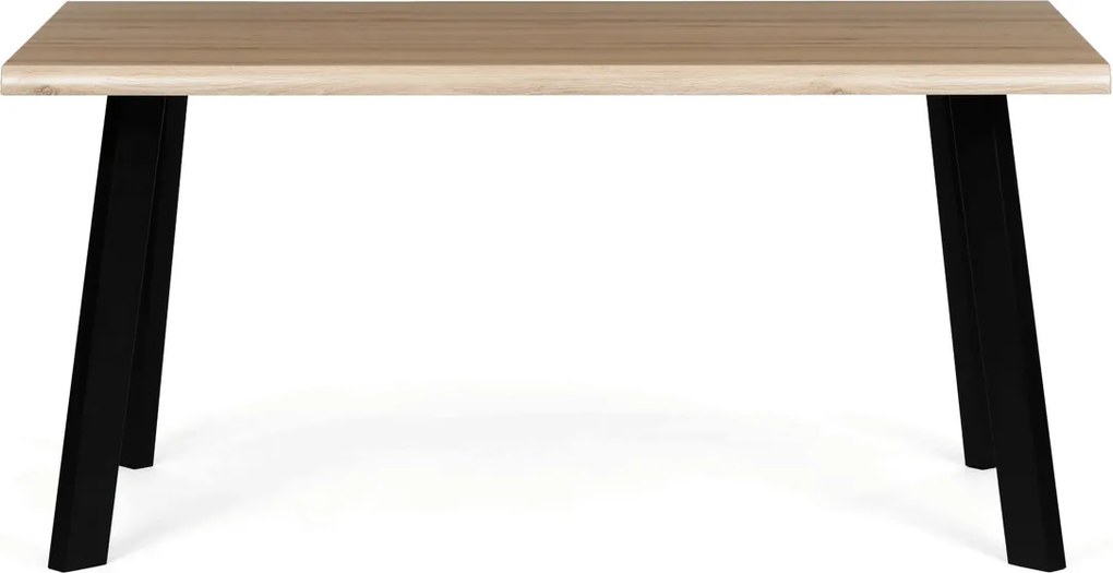 Étkezőasztal 160 × 90 cm MDF vad tölgy OAK